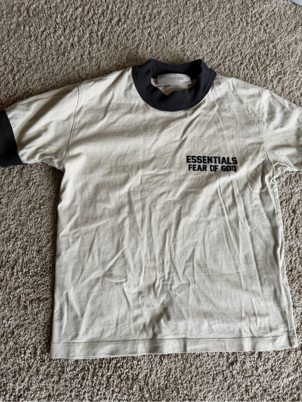 Two Toned FEAR OF GOD Essentials Kids T-Shirt